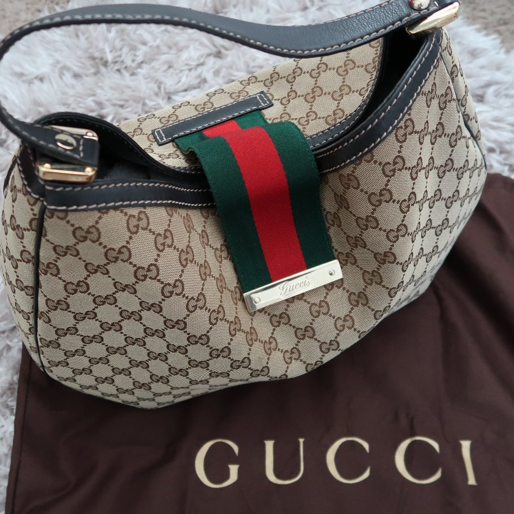 Gucci Canvas Hobo Bag